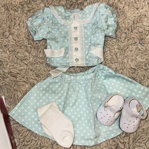 American Girl Molly Polka Dot outfit New Rare
